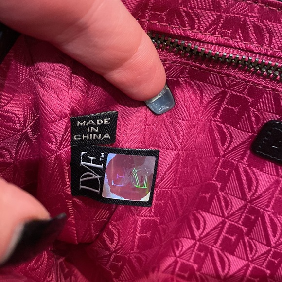 Diane von Furstenberg Leather Wristlet Clutch DVF - Picture 6 of 9